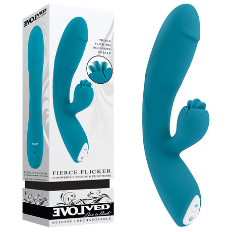 Buy Evolved FIERCE FLICKER - Blue 19.5 cm USB Rechargeable Rabbit Flicker Vibrator at NZ’s Mega Adult Toys Store. Discover premium sex toys with discreet shipping at the best price in NZ