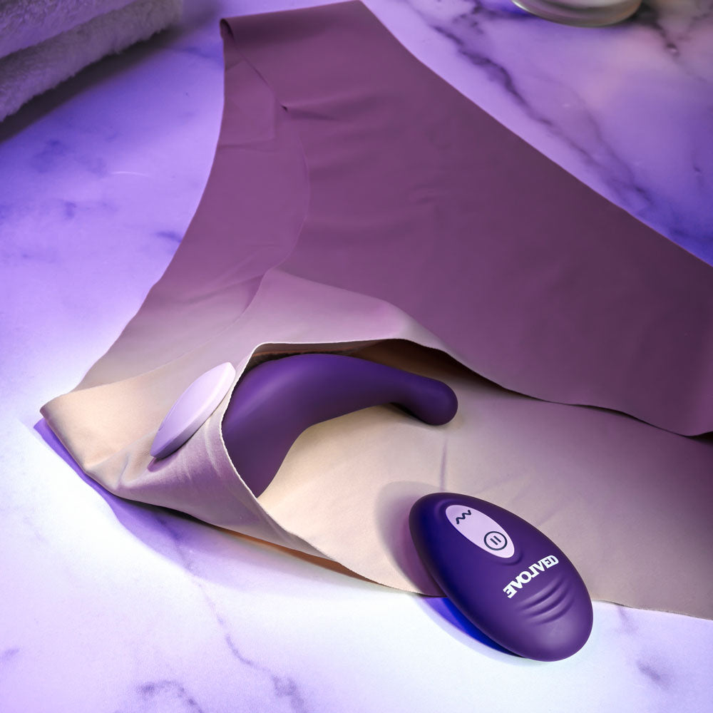 Buy Evolved PANTY PARTY - Purple USB Rechargeable Panty Vibrator with Remote Control at NZ’s Mega Adult Toys Store. Discover premium sex toys with discreet shipping at the best price in NZ