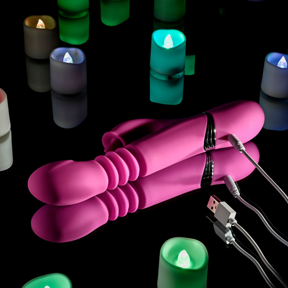 Buy Evolved PINK DRAGON - Pink 24.2 cm USB Rechargeable Thrusting Rabbit Vibrator at NZ’s Mega Adult Toys Store. Discover premium sex toys with discreet shipping at the best price in NZ