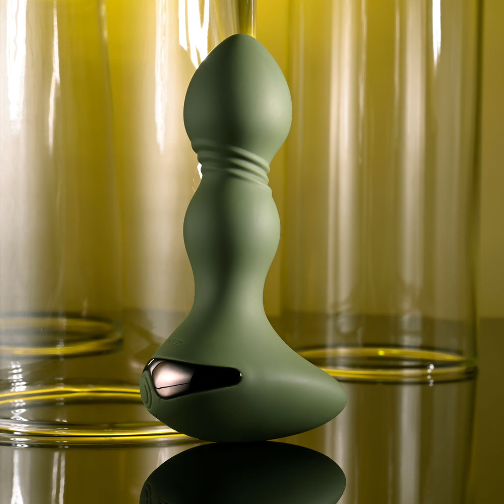 Buy Evolved LIEUTENANT - Green 12.2 cm USB Rechargeable Vibrating Butt Plug at NZ’s Mega Adult Toys Store. Discover premium sex toys with discreet shipping at the best price in NZ