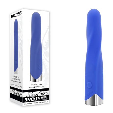 Buy Evolved TWISTED TEMPTATION - Blue 12 cm USB Rechargeable Bullet at NZ’s Mega Adult Toys Store. Discover premium sex toys with discreet shipping at the best price in NZ