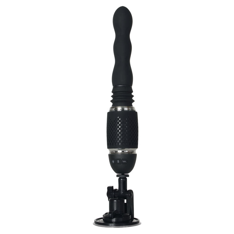 Buy Evolved Thrust & Go - Black 15 cm USB Rechargeable Thrusting Vibrator with Interchangable Shafts at NZ’s Mega Adult Toys Store. Discover premium sex toys with discreet shipping at the best price in NZ