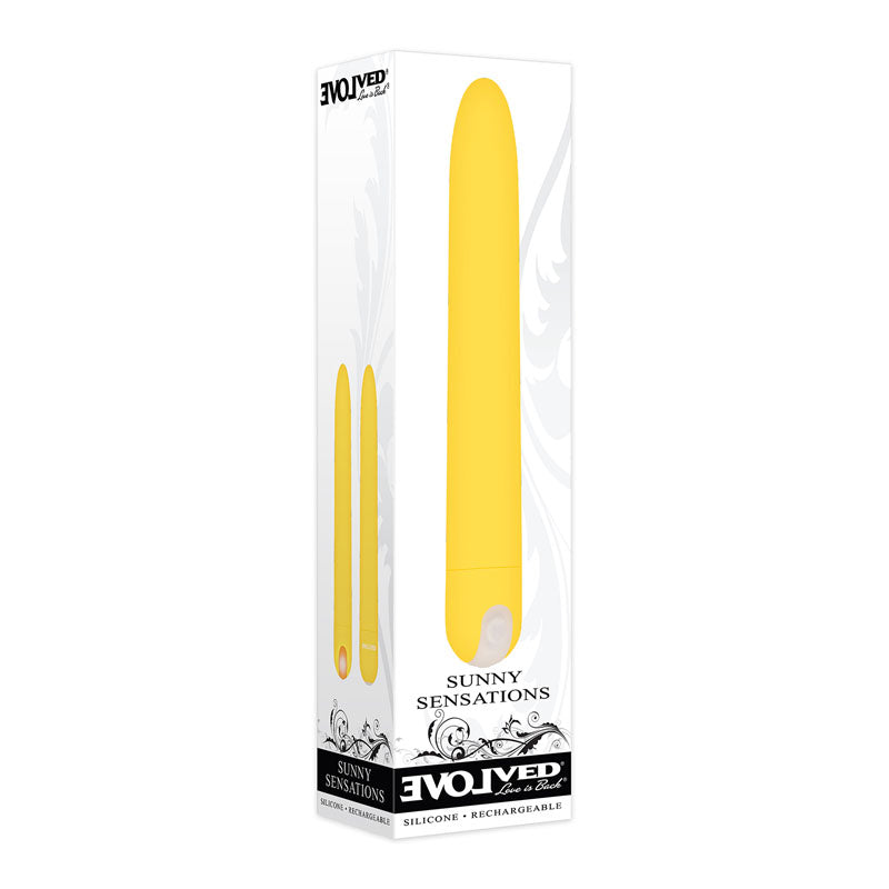 Buy Evolved Sunny Sensations - Yellow 18.6 cm USB Rechargeable Vibrator at NZ’s Mega Adult Toys Store. Discover premium sex toys with discreet shipping at the best price in NZ