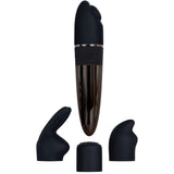 Buy Evolved Tiny Treasures - Black Chrome USB Rechargeable Mini Massager with Attachable Heads at NZ’s Mega Adult Toys Store. Discover premium sex toys with discreet shipping at the best price in NZ