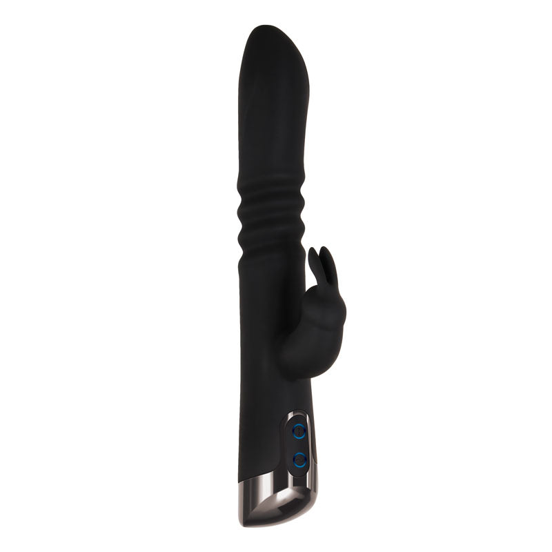 Buy Evolved Rapid Rabbit - Black 25.4 cm USB Rechargeable Thrusting Rabbit Vibrator at NZ’s Mega Adult Toys Store. Discover premium sex toys with discreet shipping at the best price in NZ