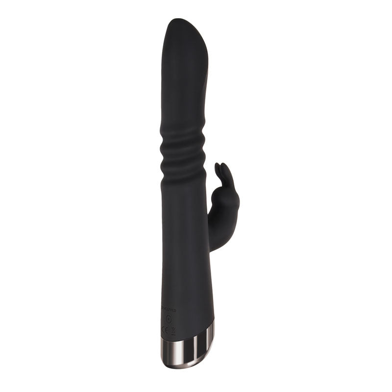 Buy Evolved Rapid Rabbit - Black 25.4 cm USB Rechargeable Thrusting Rabbit Vibrator at NZ’s Mega Adult Toys Store. Discover premium sex toys with discreet shipping at the best price in NZ