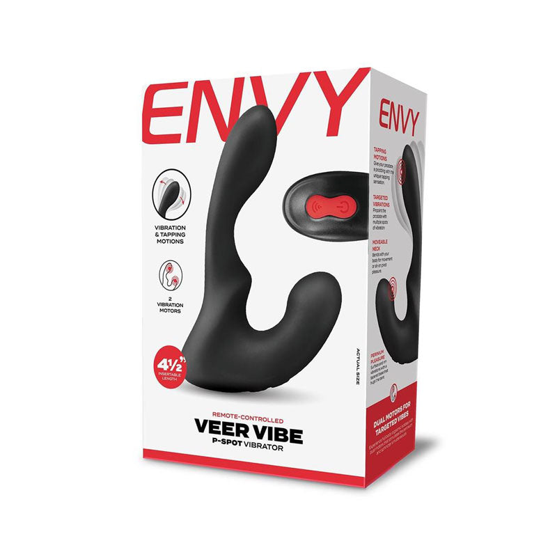 Buy Envy Veer Vibe P - Spot Vibrator - Black USB Rechargeable Prostate Vibrator with Wireless Remote at NZ’s Mega Adult Toys Store. Discover premium sex toys with discreet shipping at the best price in NZ