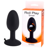 Buy Roll Play - Black Small 8 cm Butt Plug with Internal Ball at NZ’s Mega Adult Toys Store. Discover premium sex toys with discreet shipping at the best price in NZ