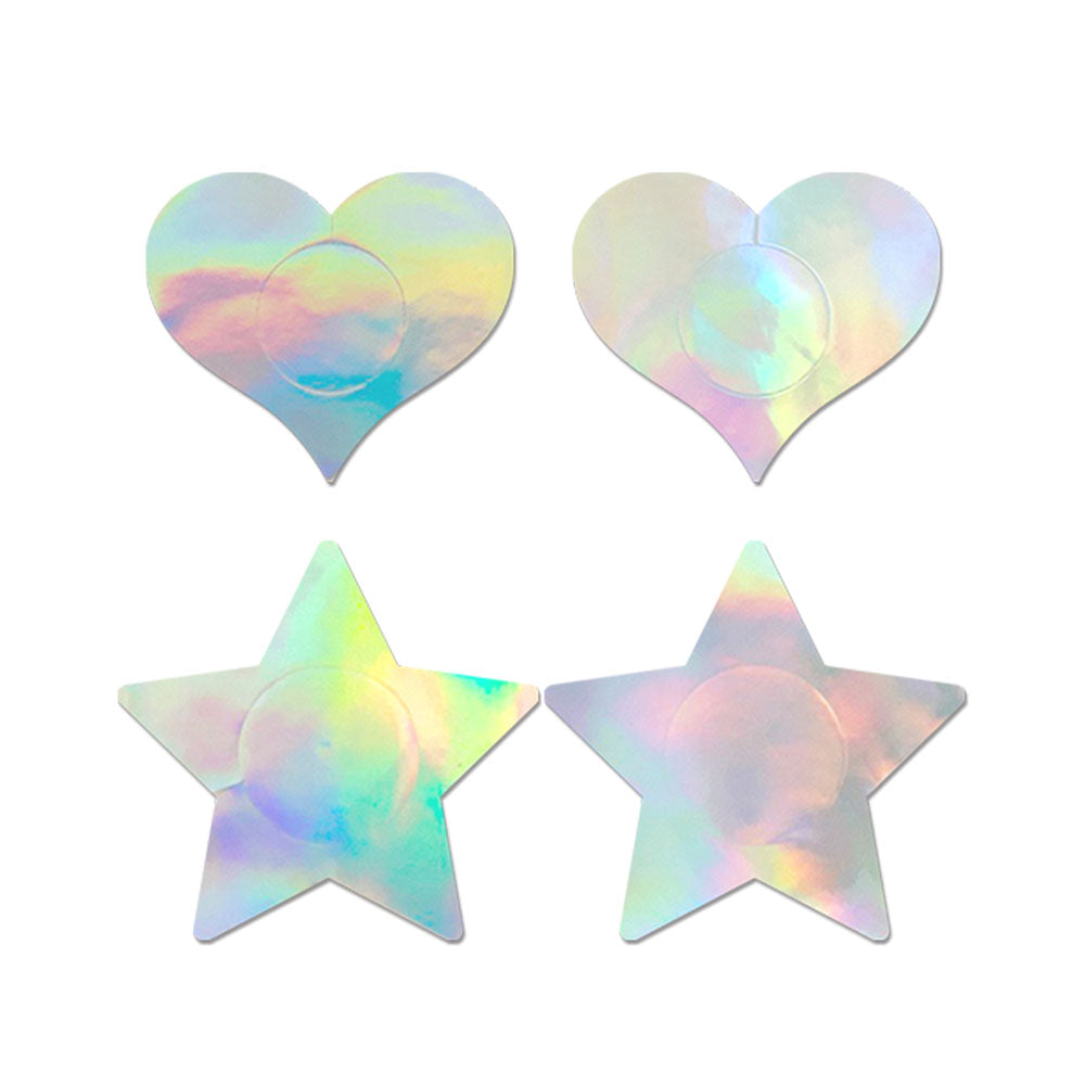 Buy Fashion Pasties Set - Holographic - 2 Sets Included at NZ’s Mega Adult Toys Store. Discover premium sex toys with discreet shipping at the best price in NZ