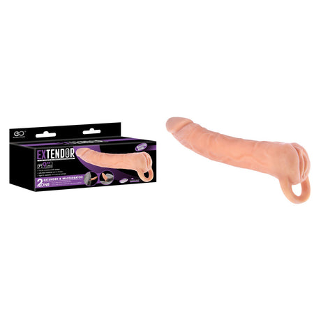 Buy Extendor 9'' 2 - in - 1 Penis Extender & Masturbator - Flesh 22.9 cm Penis Extension Sleeve with Vagina Opening at NZ’s Mega Adult Toys Store. Discover premium sex toys with discreet shipping at the best price in NZ