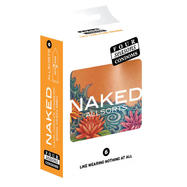 Buy Four Seasons Naked Allsorts - Ultra Thin Lubed Condoms in 6 Styles - 6 Pack at NZ’s Mega Adult Toys Store. Discover premium sex toys with discreet shipping at the best price in NZ