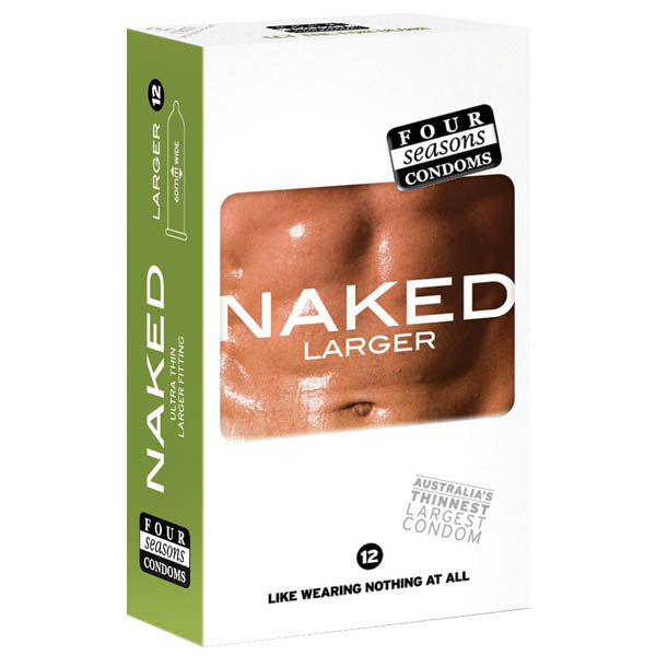 Buy Naked Larger Fitting Condoms - Naked Larger Fitting Lubricated Condoms - 12 Pack at NZ’s Mega Adult Toys Store. Discover premium sex toys with discreet shipping at the best price in NZ