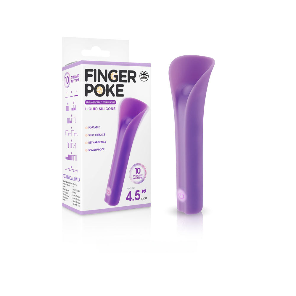 Buy Finger Poke - Purple - Purple 11.4 cm USB Rechargeable Bullet at NZ’s Mega Adult Toys Store. Discover premium sex toys with discreet shipping at the best price in NZ