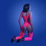 Buy GLOW WAVELENGTH Cut - Out Rhinestone Teddy Bodystocking - Glow in Dark Pink - One Size at NZ’s Mega Adult Toys Store. Discover premium sex toys with discreet shipping at the best price in NZ