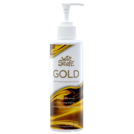 Buy Wet Stuff Gold - 270g Pump - Water Based Lubricant - 270 gram Pump Bottle at NZ’s Mega Adult Toys Store. Discover premium sex toys with discreet shipping at the best price in NZ