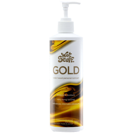 Buy Wet Stuff Gold - 550g Pump - Water Based Lubricant - 550 gram Pump Bottle at NZ’s Mega Adult Toys Store. Discover premium sex toys with discreet shipping at the best price in NZ