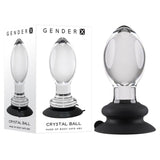 Buy Gender X Crystal Ball - Clear Glass 13.6 cm Butt Plug with Suction Base at NZ’s Mega Adult Toys Store. Discover premium sex toys with discreet shipping at the best price in NZ