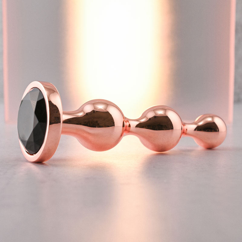 Buy Gender X GOLD DIGGER Large - Rose Gold Large Butt Plug with Black Gem Base at NZ’s Mega Adult Toys Store. Discover premium sex toys with discreet shipping at the best price in NZ