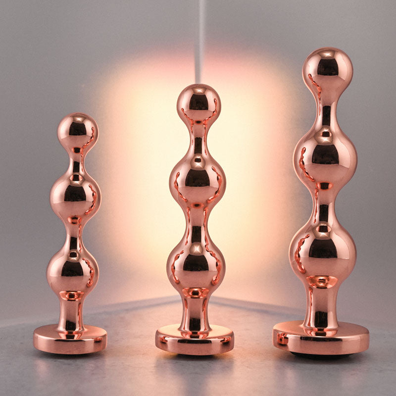 Buy Gender X GOLD DIGGER SET - Rose Gold Metallic Butt Plugs - Set of 3 Sizes at NZ’s Mega Adult Toys Store. Discover premium sex toys with discreet shipping at the best price in NZ