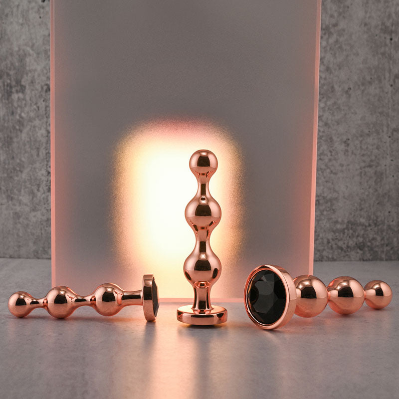 Buy Gender X GOLD DIGGER SET - Rose Gold Metallic Butt Plugs - Set of 3 Sizes at NZ’s Mega Adult Toys Store. Discover premium sex toys with discreet shipping at the best price in NZ