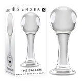 Buy Gender X THE BALLER - Clear Glass 11 cm Anal Plug at NZ’s Mega Adult Toys Store. Discover premium sex toys with discreet shipping at the best price in NZ