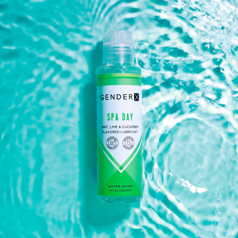 Buy Gender X SPA DAY Flavoured Lube - 120 ml - Mint, Lime & Cucumber Flavoured Water Based Lubricant - 120 ml Bottle at NZ’s Mega Adult Toys Store. Discover premium sex toys with discreet shipping at the best price in NZ