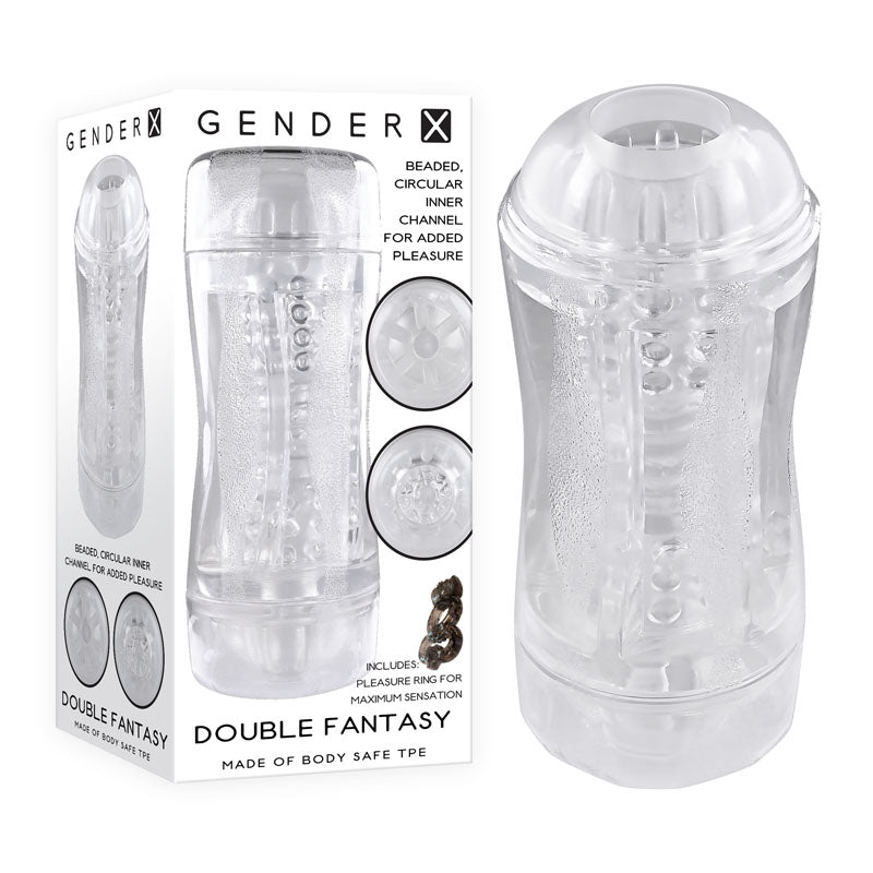 Buy Gender X DOUBLE FANTASY - Clear Double Ended Stroker at NZ’s Mega Adult Toys Store. Discover premium sex toys with discreet shipping at the best price in NZ