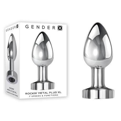 Buy Gender X ROCKIN METAL PLUG XL - Chrome 10.5 cm USB Rechargeable Vibrating XL Butt Plug at NZ’s Mega Adult Toys Store. Discover premium sex toys with discreet shipping at the best price in NZ