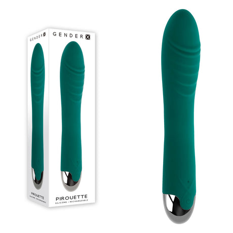 Buy Gender X PIROUETTE - Green 20.6 cm USB Rechargeable Vibrator at NZ’s Mega Adult Toys Store. Discover premium sex toys with discreet shipping at the best price in NZ