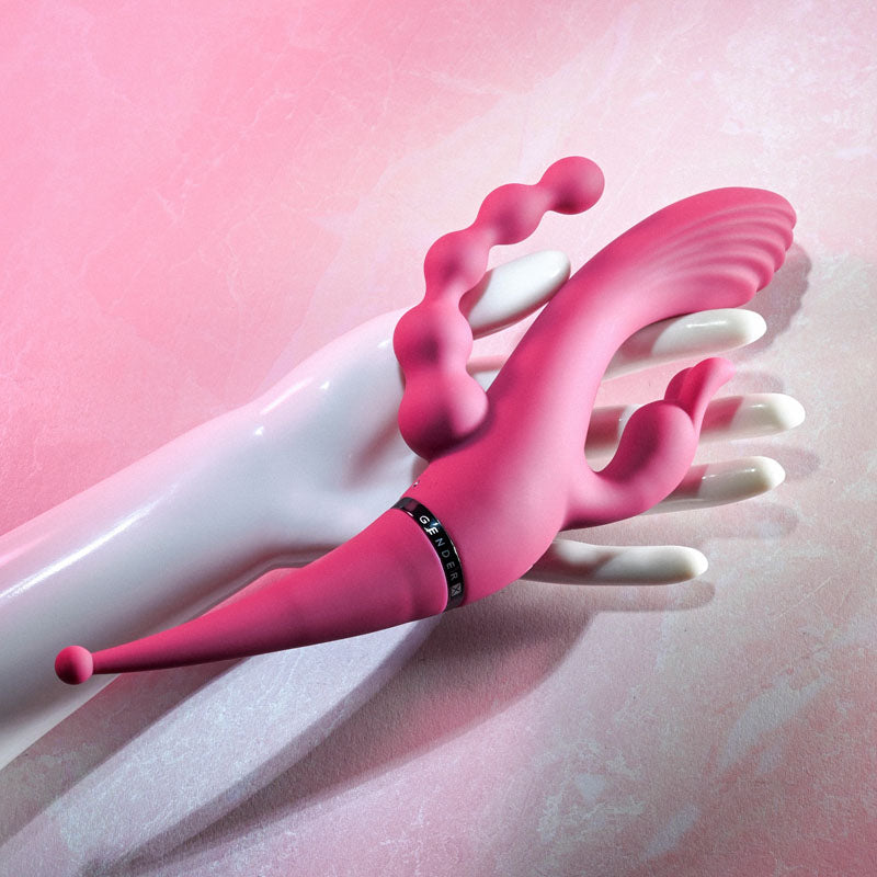 Buy Gender X FOUR BY FOUR - Pink 27.5 cm USB Rechargeable Multi Vibrator at NZ’s Mega Adult Toys Store. Discover premium sex toys with discreet shipping at the best price in NZ