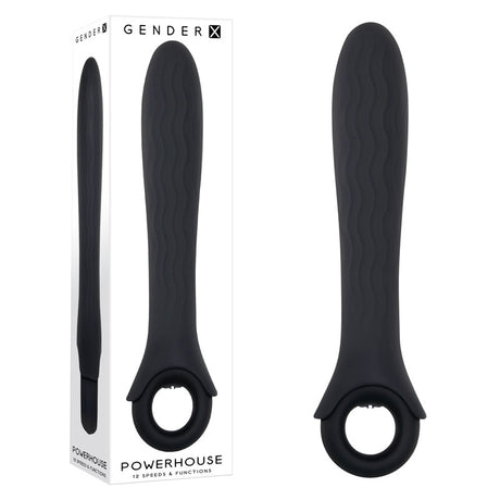 Buy Gender X POWERHOUSE - Black 21.6 cm USB Rechargeable Vibrator at NZ’s Mega Adult Toys Store. Discover premium sex toys with discreet shipping at the best price in NZ