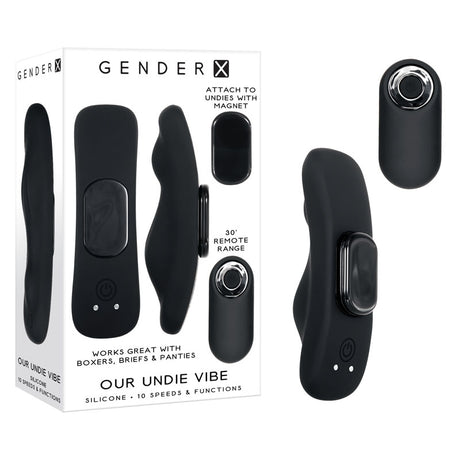 Buy Gender X OUR UNDIE VIBE - Black USB Rechargeable Panty Vibe at NZ’s Mega Adult Toys Store. Discover premium sex toys with discreet shipping at the best price in NZ