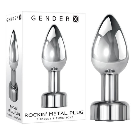 Buy Gender X ROCKIN' METAL PLUG - Metallic 9.3 cm USB Rechargeable Butt Plug at NZ’s Mega Adult Toys Store. Discover premium sex toys with discreet shipping at the best price in NZ