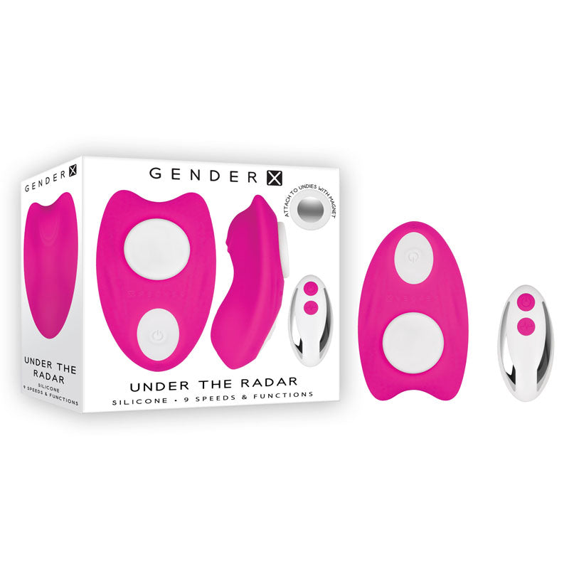 Buy Gender X UNDER THE RADAR - Pink USB Rechargeable Panty Vibe at NZ’s Mega Adult Toys Store. Discover premium sex toys with discreet shipping at the best price in NZ