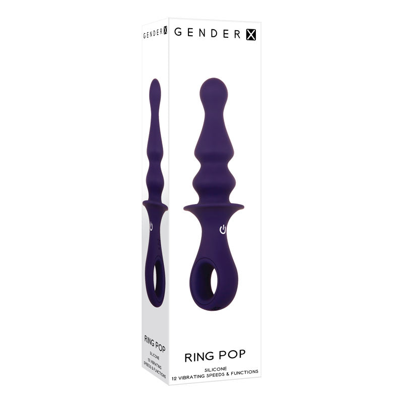 Buy Gender X RING POP - Dark Blue 15.2 cm USB Rechargeable Vibrating Anal Plug at NZ’s Mega Adult Toys Store. Discover premium sex toys with discreet shipping at the best price in NZ