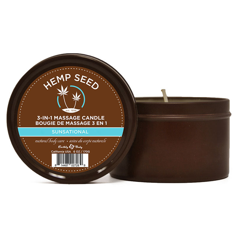 Buy Hemp Seed 3 - In - 1 Massage Candle - Sunsational (Italian Bergamot, Juniper Berries & White Wood) - 170 g at NZ’s Mega Adult Toys Store. Discover premium sex toys with discreet shipping at the best price in NZ