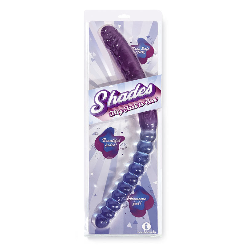 Buy Shades 17'' Jelly TPR Double Dong - Violet/Blue 44 cm Double Dong at NZ’s Mega Adult Toys Store. Discover premium sex toys with discreet shipping at the best price in NZ