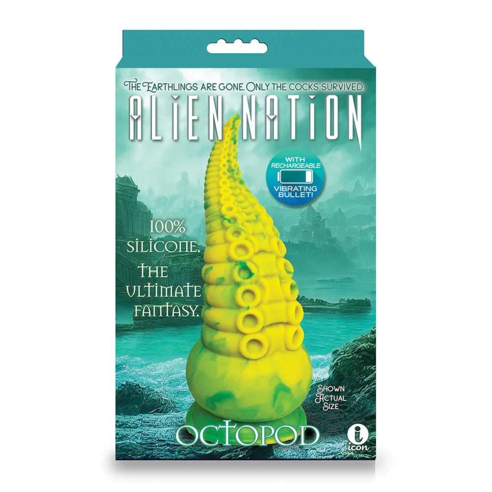 Buy Alien Nation - Octopod - Yellow/Green 22.9 cm USB Rechargeable Vibrating Fantasy Dong at NZ’s Mega Adult Toys Store. Discover premium sex toys with discreet shipping at the best price in NZ