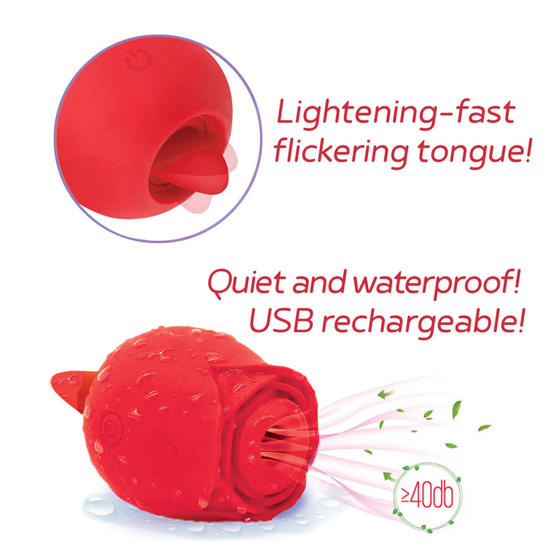 Buy Wild Rose Sucking & Licking - Red USB Rechargeable Air Pulse & Flicking Stimulator at NZ’s Mega Adult Toys Store. Discover premium sex toys with discreet shipping at the best price in NZ