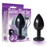 Buy The Silver Starter - Anodised Black 7.1 cm (2.8'') Butt Plug with Violet Round Jewel at NZ’s Mega Adult Toys Store. Discover premium sex toys with discreet shipping at the best price in NZ