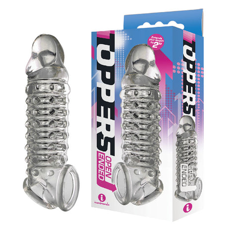 Buy The 9's Toppers Open Ended - Clear Penis Extension Sleeve at NZ’s Mega Adult Toys Store. Discover premium sex toys with discreet shipping at the best price in NZ