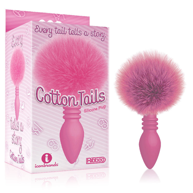 Buy The 9's Cottontails, Ribbed Pink - Pink Butt Plug with Bunny Tail at NZ’s Mega Adult Toys Store. Discover premium sex toys with discreet shipping at the best price in NZ