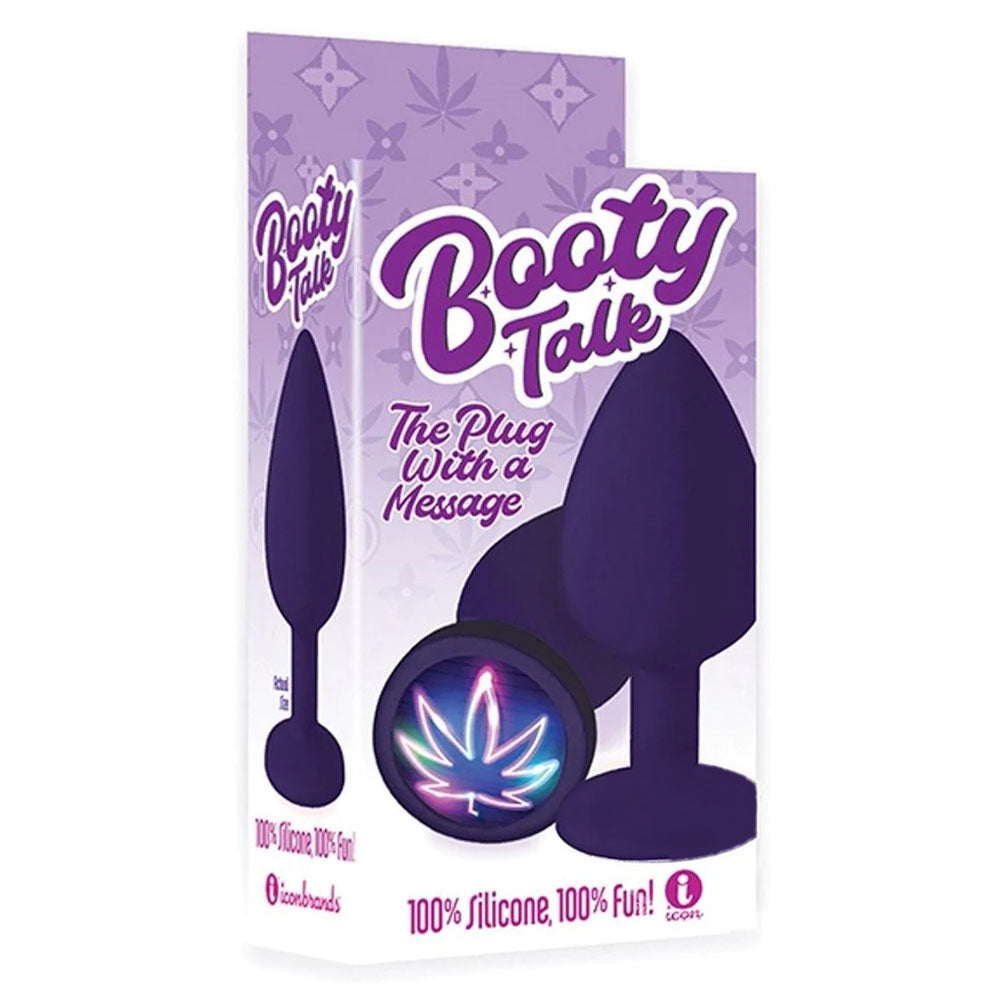 Buy The 9's Booty Talk - Neon Leaf - Purple Butt Plug at NZ’s Mega Adult Toys Store. Discover premium sex toys with discreet shipping at the best price in NZ