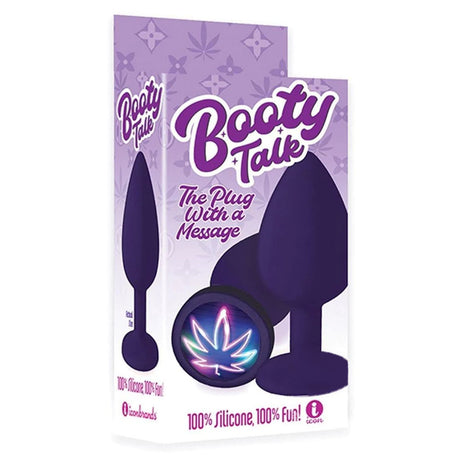 Buy The 9's Booty Talk - Neon Leaf - Purple Butt Plug at NZ’s Mega Adult Toys Store. Discover premium sex toys with discreet shipping at the best price in NZ