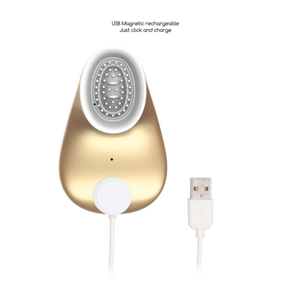 Buy Twitch 1 - Gold - Gold USB Rechargeable Suction Vibrator at NZ’s Mega Adult Toys Store. Discover premium sex toys with discreet shipping at the best price in NZ