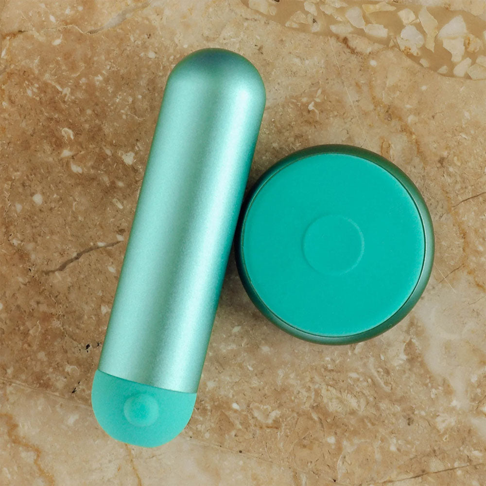 Buy JimmyJane Mini Chroma - Teal - Teal 7.8 cm USB Rechargeable Bullet with Wireless Remote at NZ’s Mega Adult Toys Store. Discover premium sex toys with discreet shipping at the best price in NZ