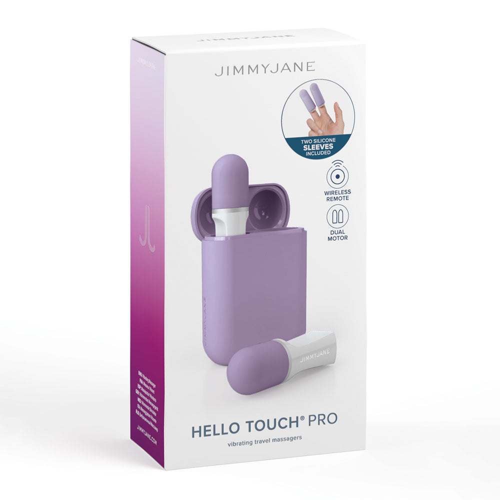 Buy JimmyJane Hello Touch Pro - Purple Vibrating Finger Stimulators with Charging Pod at NZ’s Mega Adult Toys Store. Discover premium sex toys with discreet shipping at the best price in NZ