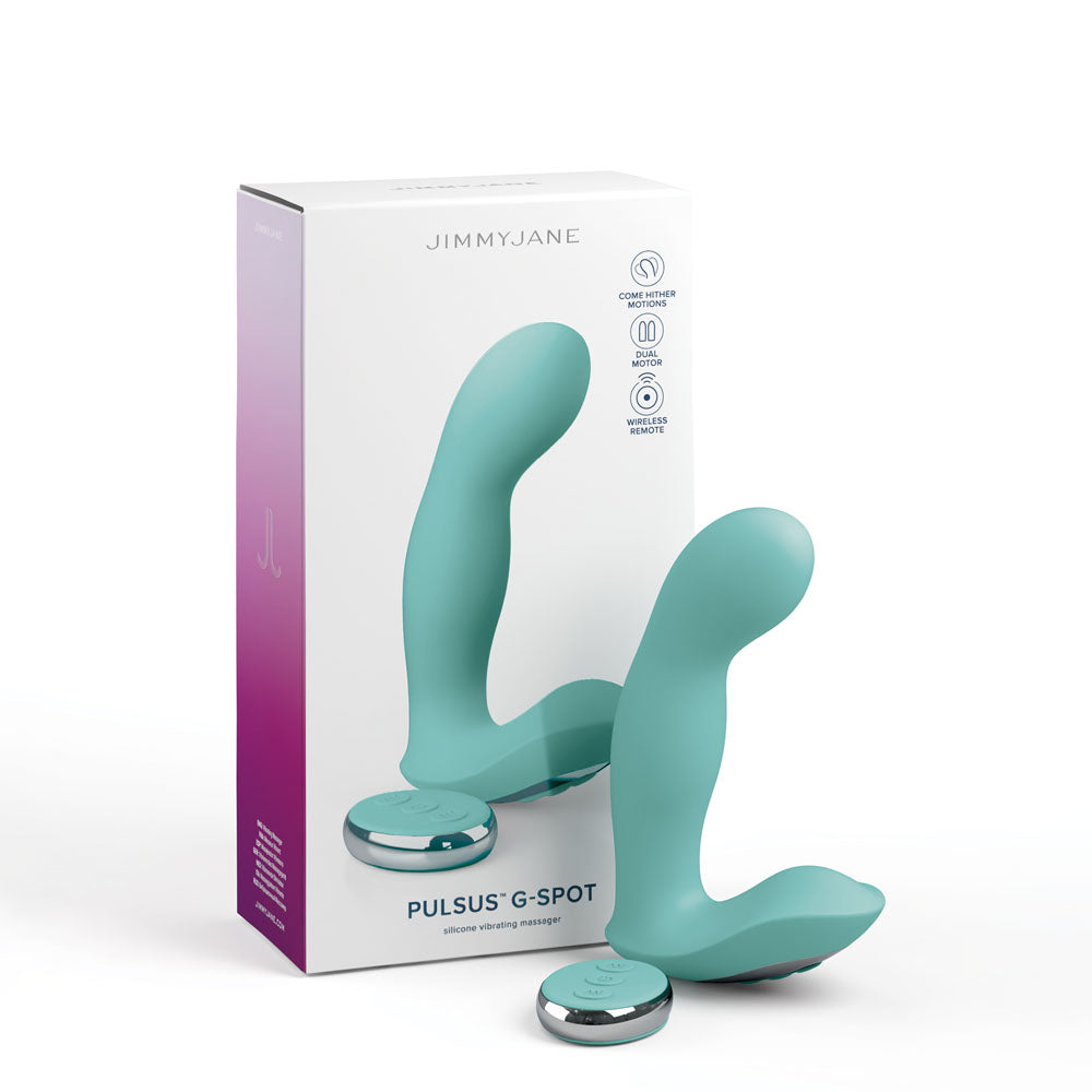 Buy JimmyJane Pulsus G - Spot - Teal 15 cm USB Rechargeable Vibrator with Wireless Remote at NZ’s Mega Adult Toys Store. Discover premium sex toys with discreet shipping at the best price in NZ