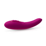 The JimmyJane Solis Ascend 2 PRO, a 16 cm purple vibrator, offers intense stimulation with its dual-tip design. It features a smooth texture and side buttons for easy control. The sleek, ergonomic design ensures comfort and usability. Displayed horizontally against a white background.