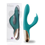 Buy Maia Skyler - Green 21.6 cm USB Rechargeable Bendable Rabbit Vibrator at NZ’s Mega Adult Toys Store. Discover premium sex toys with discreet shipping at the best price in NZ